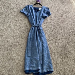 Gal meets glam denim jumpsuit romper; sz 8